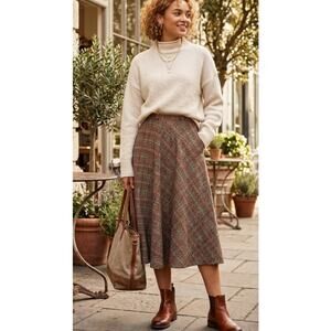 Vintage Early 80's Plaid Full Skirt by Joyce Designs
